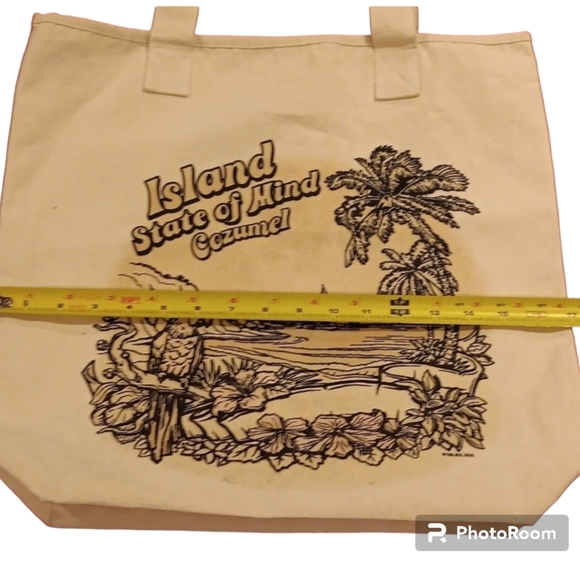 Del Sol Nwot Canvas Tote that changes colors in the Sun from Cozemel - Picture 4 of 5